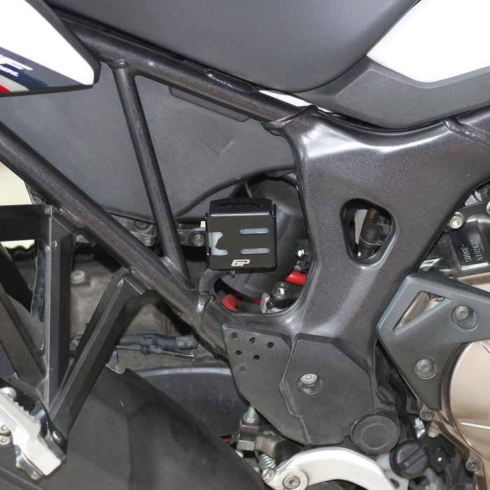 GP Kompozit Protector de depósito de freno negro compatible para Honda Africa Twin CRF1000L / CRF1100L L1 / L2 / L4 2016-2023