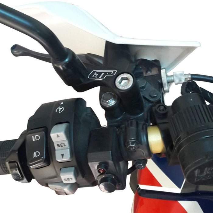 GP Kompozit Mirror Riser Extenders Black Compatible For Honda Africa Twin CRF1000L / CRF1100L L1 / L2 / L4  2016-2024