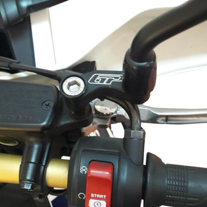 GP Kompozit Mirror Riser Extenders Black Compatible For Honda Africa Twin CRF1000L / CRF1100L L1 / L2 / L4  2016-2024