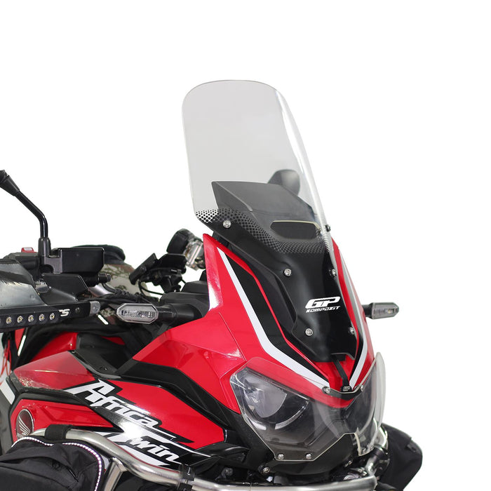 GP Kompozit Parabrisas serigrafiado ahumado compatible para Honda Africa Twin CRF1100L L1 2020-2023