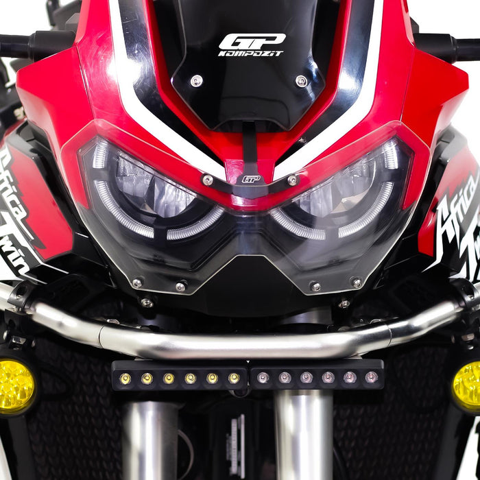 GP Kompozit Protector de faro transparente compatible con Honda Africa Twin CRF1100L L1 2020-2023