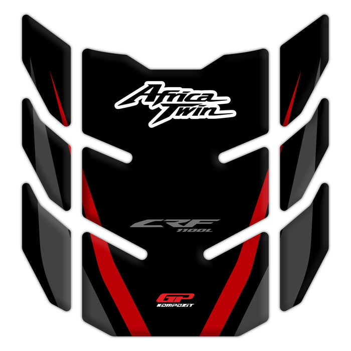 GP Kompozit Tank Pad Set Red Compatible For Honda Africa Twin CRF1100L L1  2020-2023