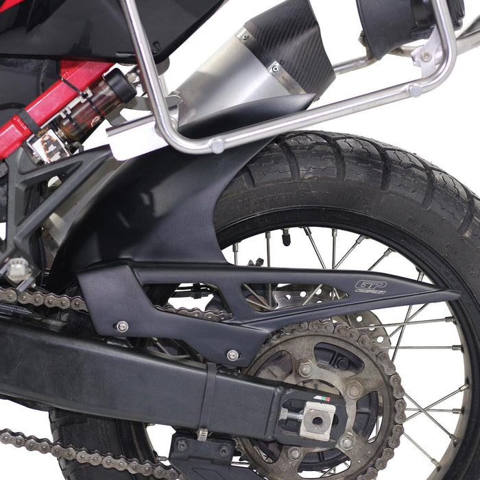 GP Kompozit Rear Fender Mudguard Black Compatible For Honda Africa Twin CRF1100L L1 / L2 / L4  2020-2023