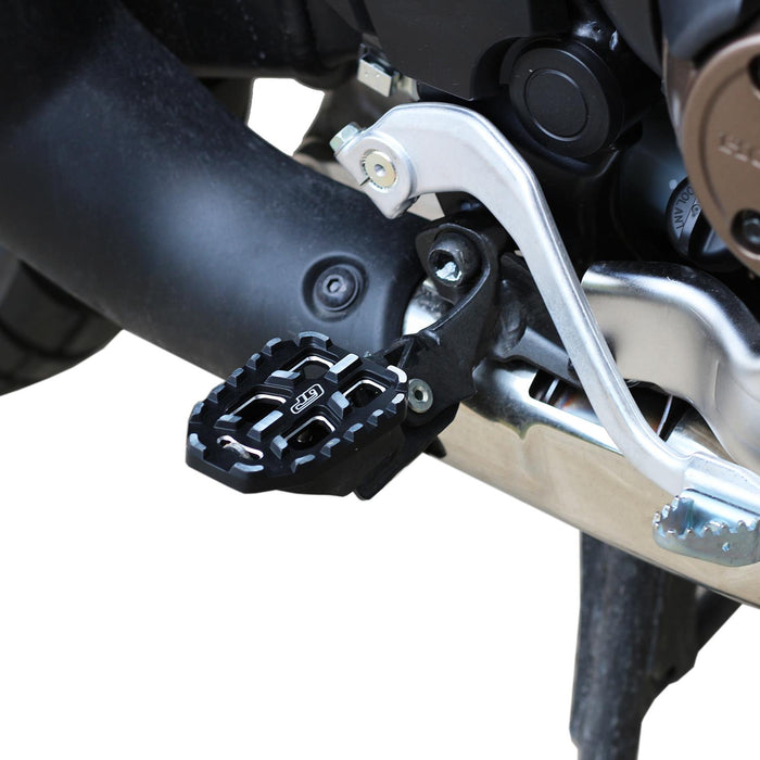 GP Kompozit Footrest Peg Pedals Black Compatible For Honda Africa Twin CRF1100L L1 / L2 / L4  2020-2024