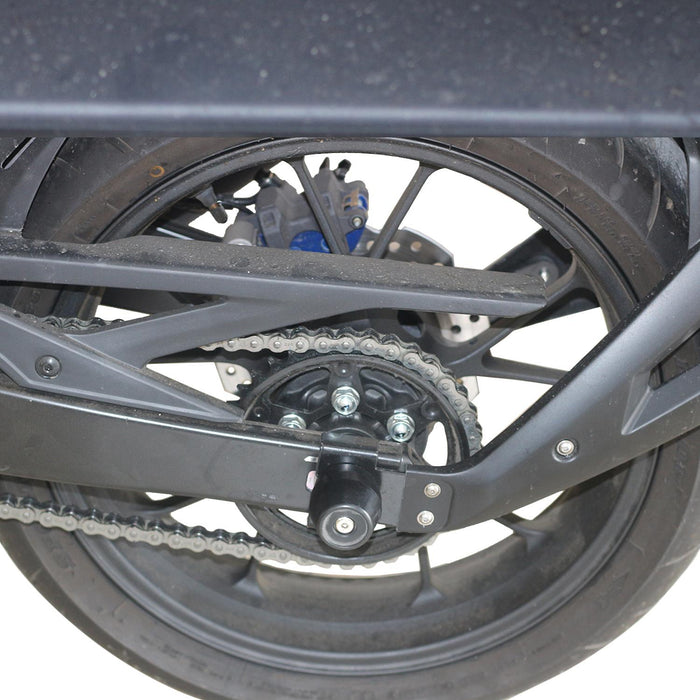 GP Kompozit Axle Guard Crash Wheel Frame Slider Black Compatible For Honda CB125R / CB250R / CB300R  2017-2024