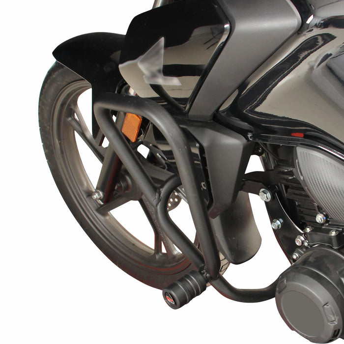 GP Kompozit Engine Protector Crash Bars Black Compatible For Honda CB125F  2021-2024