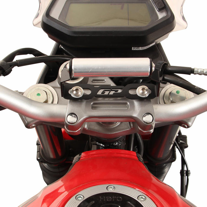 GP Kompozit Phone / Navigation / GPS Holder Bracket Black Compatible For Honda CB125F 2021-2024
