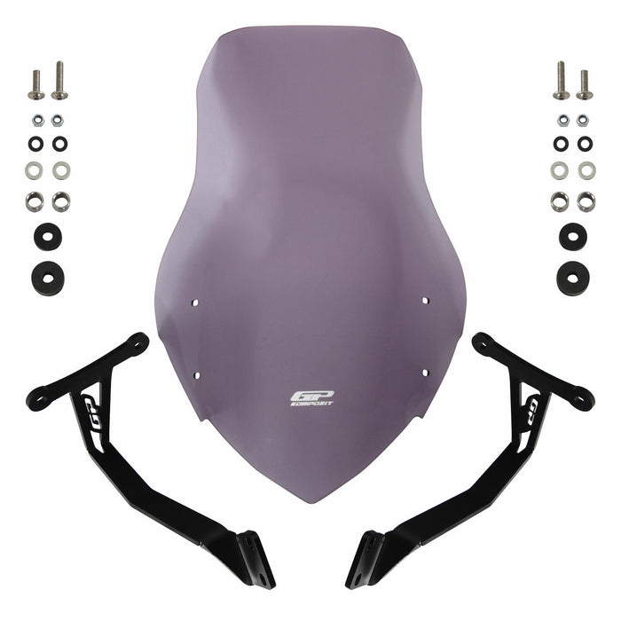 GP Kompozit Windshield Windscreen Smoked Compatible For Honda CB125F  2021-2024