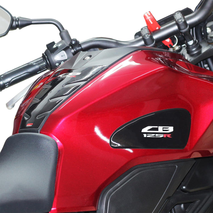 GP Kompozit Tank Pad Set Black Compatible For Honda CB125R  2018-2019