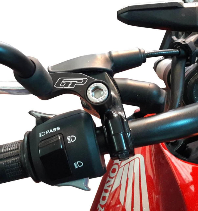 GP Kompozit Mirror Riser Extenders Black Compatible For Honda CB125R / CB250R / CB300R  2018-2024