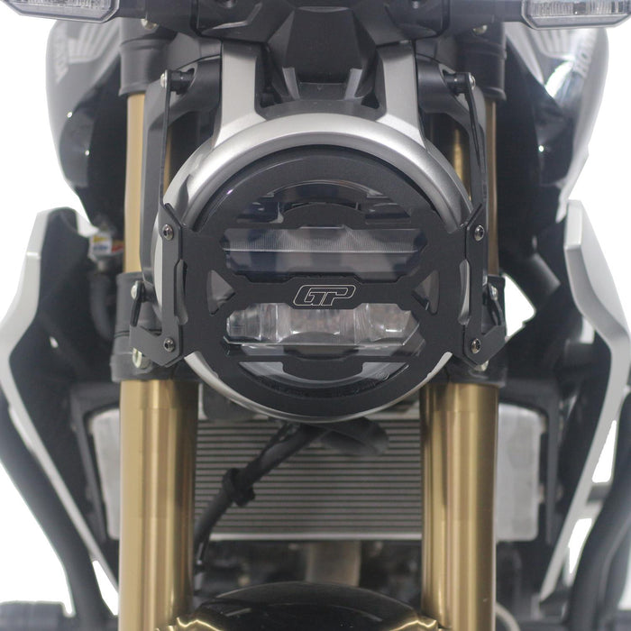 GP Kompozit Protector de faro negro compatible para Honda CB125R / CB250R / CB300R 2018-2023