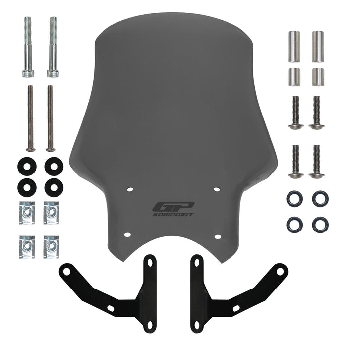 GP Kompozit Parabrisas Touring Ahumado Compatible para Honda CB125R / CB250R / CB300R 2018-2023