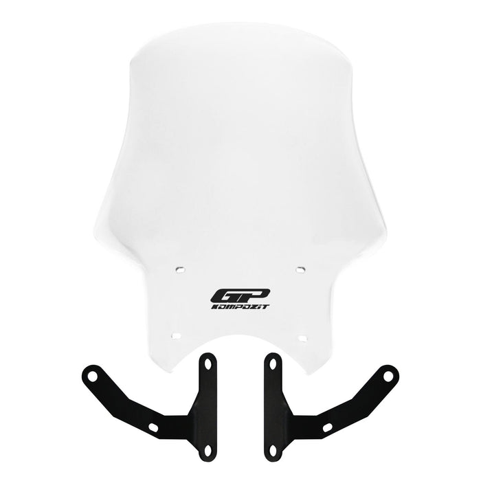 GP Kompozit Parabrisas Touring Transparente Compatible para Honda CB125R / CB250R / CB300R 2018-2023