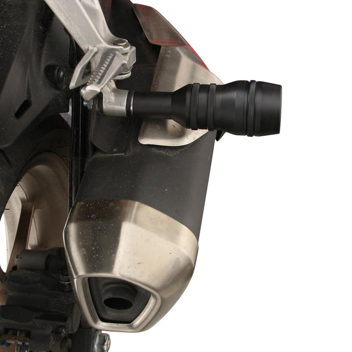 GP Kompozit Exhaust Crash Frame Slider Black Compatible For Honda CB250R / CB300R  2018-2024