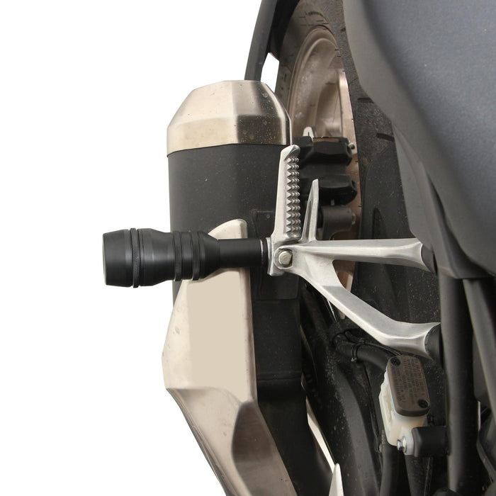 GP Kompozit Exhaust Crash Frame Slider Black Compatible For Honda CB250R / CB300R  2018-2024