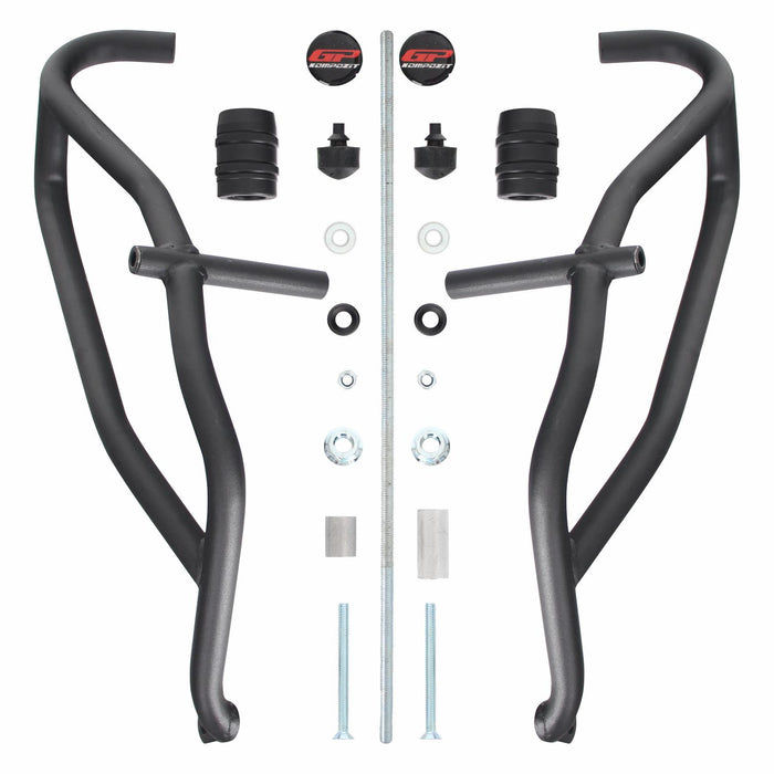 GP Kompozit Engine Protector Crash Bars Black Compatible For Honda CB250R / CB300R  2018-2024