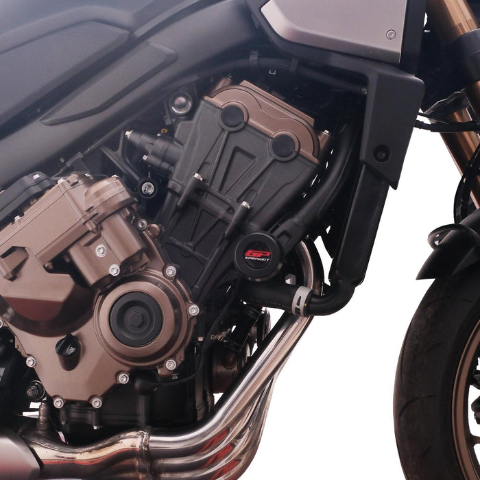 GP Kompozit Engine Crash Frame Sliders Black Compatible For Honda CB650R E-CLUTCH  2025