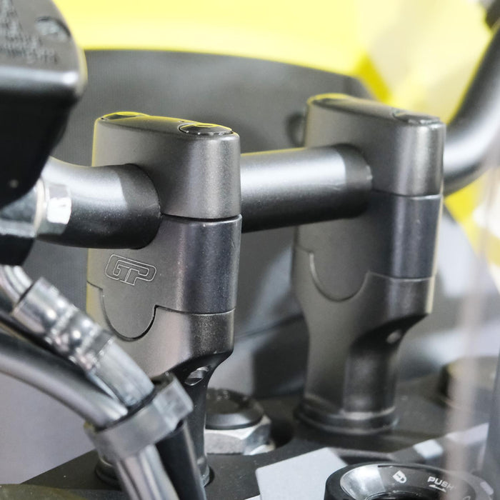 GP Kompozit Handlebar Riser Black Compatible For Honda CB750 Hornet  2023-2024