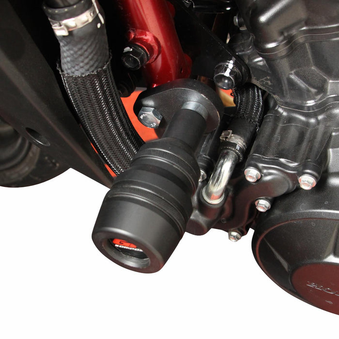 GP Kompozit Engine Crash Frame Sliders Black Compatible For Honda CB750 Hornet  2023-2024
