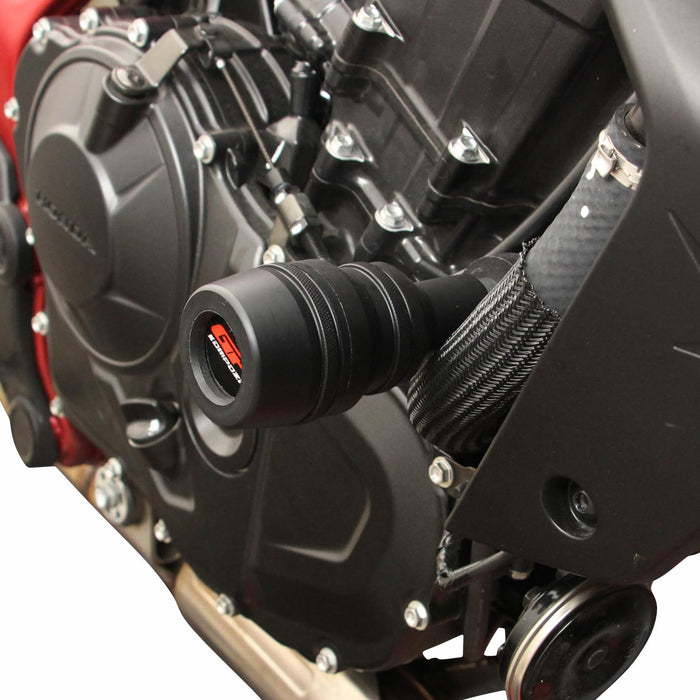 GP Kompozit Engine Crash Frame Sliders Black Compatible For Honda CB750 Hornet  2023-2024
