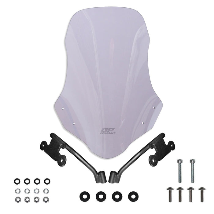 GP Kompozit Windshield Windscreen Smoked Compatible For Honda CB750 Hornet  2023-2024