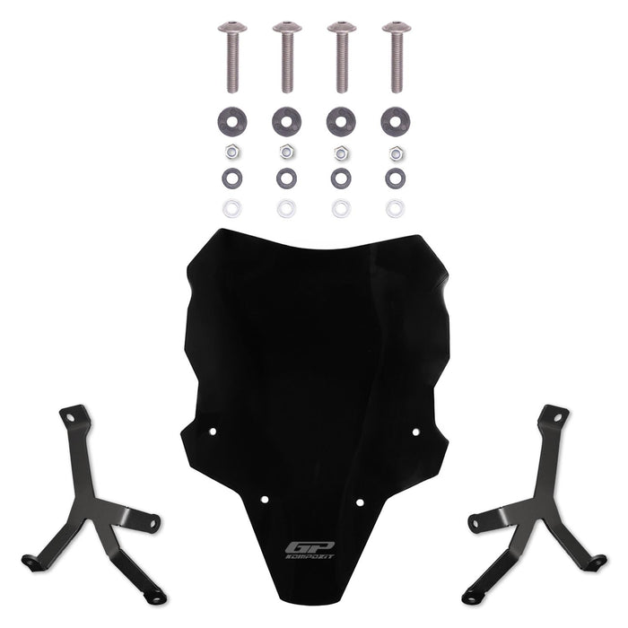GP Kompozit Windshield Windscreen Black Compatible For Honda CB750 Hornet  2025
