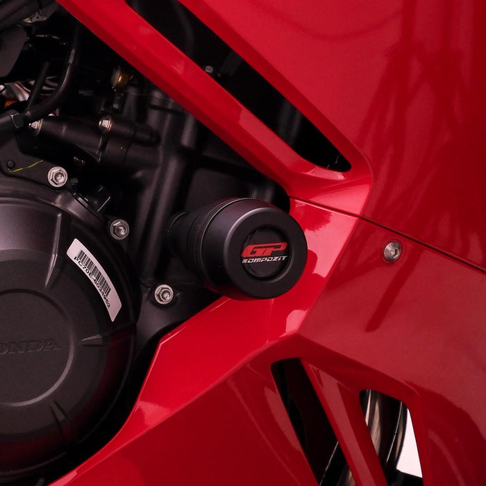 GP Kompozit Engine Crash Frame Sliders Black Compatible For Honda CBR500R  2025