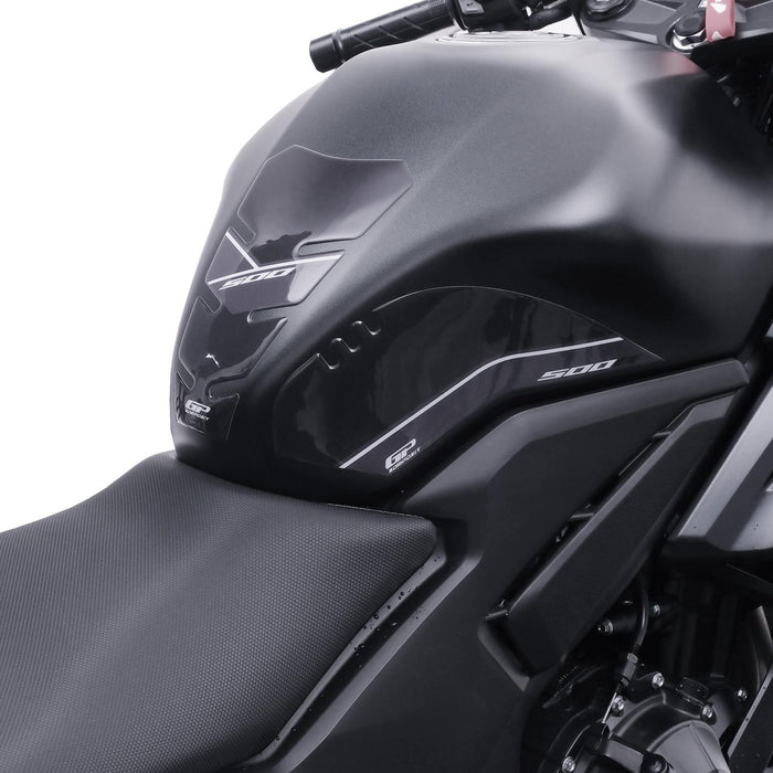 GP Kompozit Tank Pad Set Black Compatible For Honda CBR500R  2025