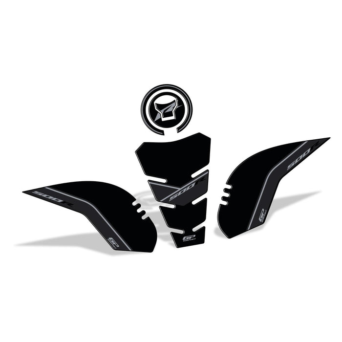 GP Kompozit Tank Pad Set Black Compatible For Honda CBR500R  2025