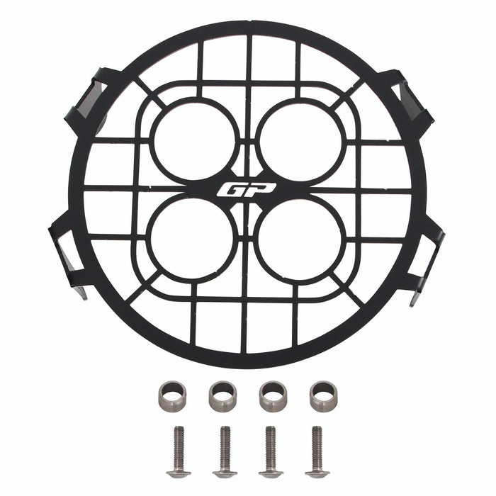 GP Kompozit Headlight Grille Guard Protector Black Compatible For Honda CL250 / CL300  2023-2024