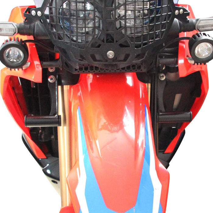 GP Kompozit Fog Light Mount Bracket Black Compatible For Honda CRF250L Rally / CRF300L Rally  2013-2025