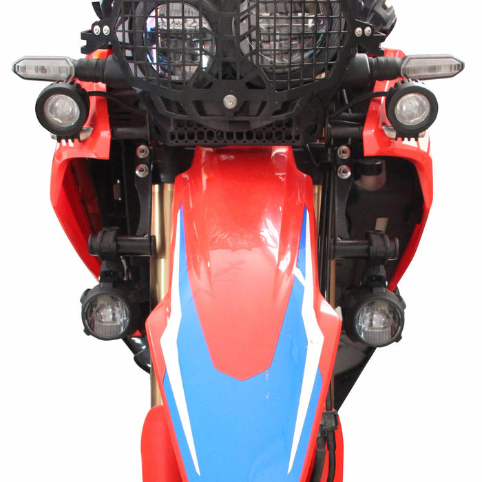 GP Kompozit Fog Light Mount Bracket Black Compatible For Honda CRF250L Rally / CRF300L Rally  2013-2025