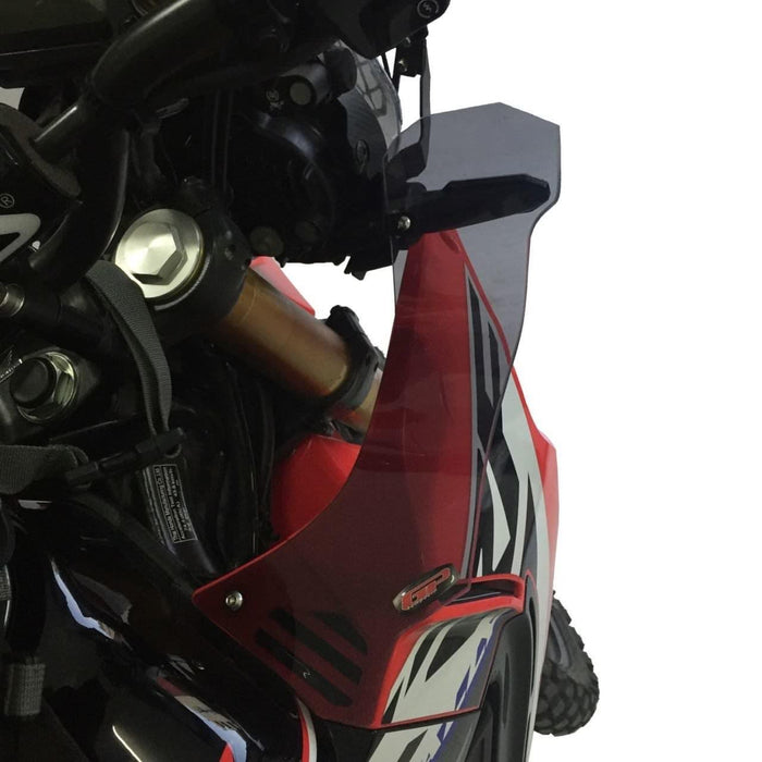 GP Kompozit Deflector de viento lateral alerón transparente compatible con Honda CRF250 Rally 2017-2023