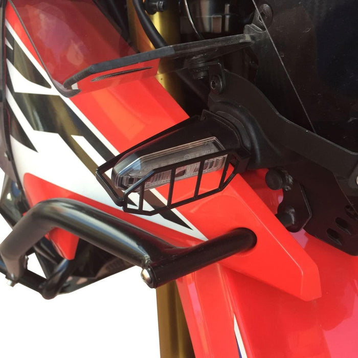 GP Kompozit Turn Signal Light Grille Cover Protector Black Compatible For Honda CRF250L Rally  2017-2020