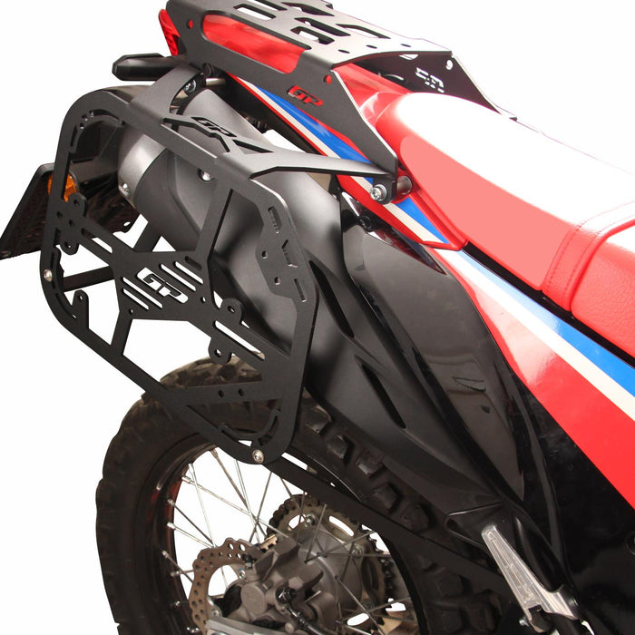 GP Kompozit Side Carrier Pannier Rack Black Compatible For Honda CRF250L Rally / CRF300L Rally  2021-2025