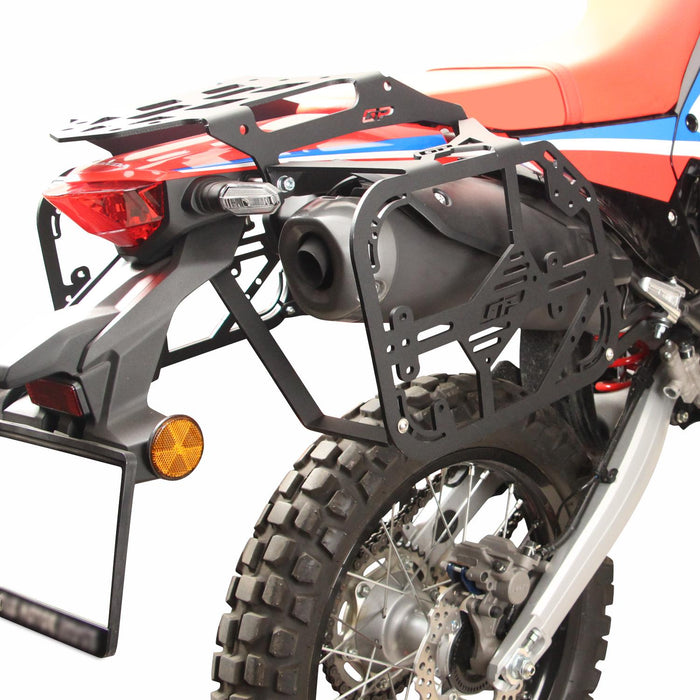 GP Kompozit Side Carrier Pannier Rack Black Compatible For Honda CRF250L Rally / CRF300L Rally  2021-2025