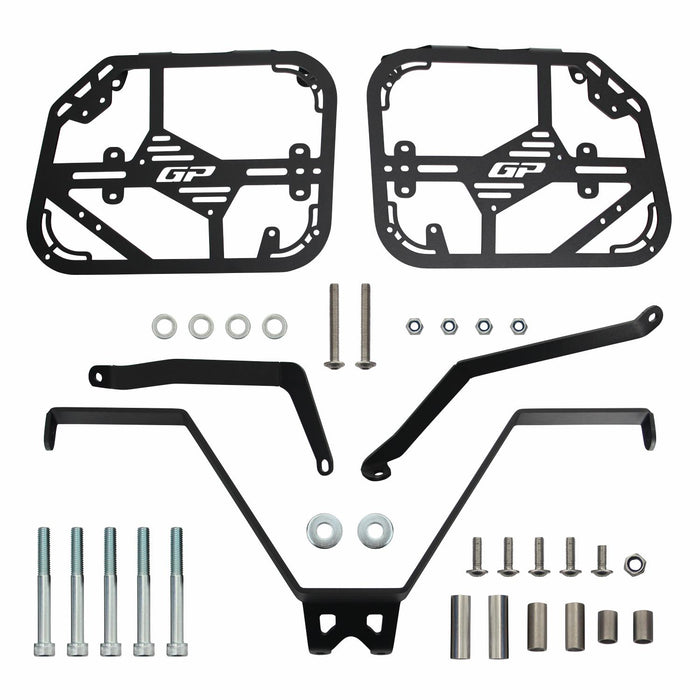 GP Kompozit Side Carrier Pannier Rack Black Compatible For Honda CRF250L Rally / CRF300L Rally  2021-2025