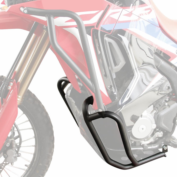 GP Kompozit Protección de barra de choque para motor, color negro, compatible con Honda CRF250 Rally / CRF300 Rally 2021-2023