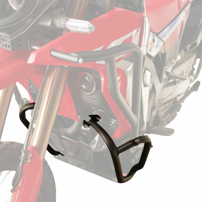 GP Kompozit Protección de barra de choque para motor, color negro, compatible con Honda CRF250 Rally / CRF300 Rally 2021-2023
