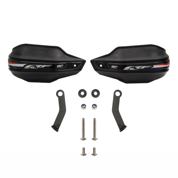 GP Kompozit Plastic Handguard Black Compatible For Honda CRF250L Rally / CRF300L Rally  2023-2025