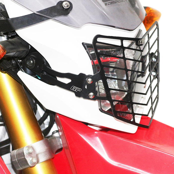GP Kompozit Headlight Grille Guard Protector Black Compatible For Honda CRF250L / CRF300L  2013-2020