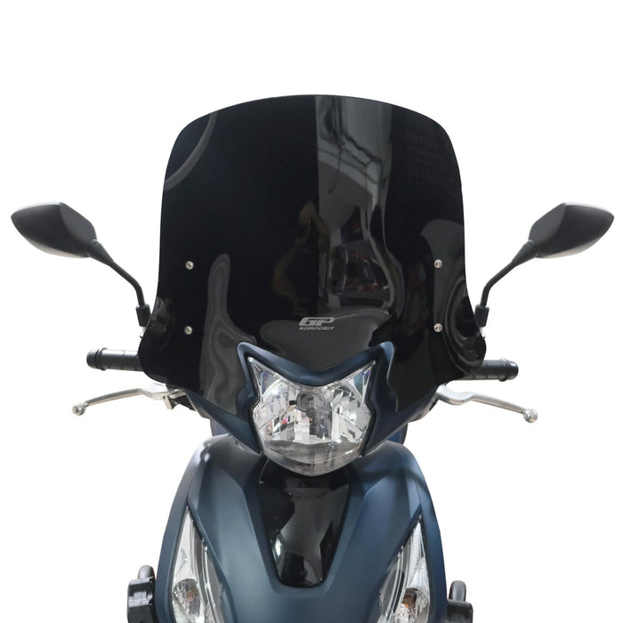 GP Kompozit Windshield Windscreen Black Compatible For Honda Dio  2021-2025