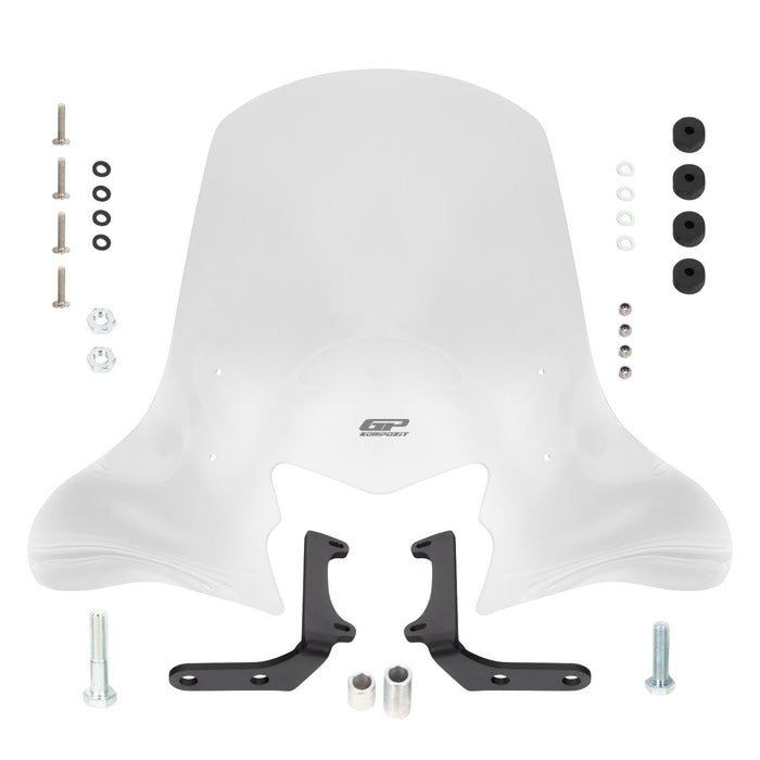 GP Kompozit Pare-brise transparent compatible pour Honda Dio 2021-2023