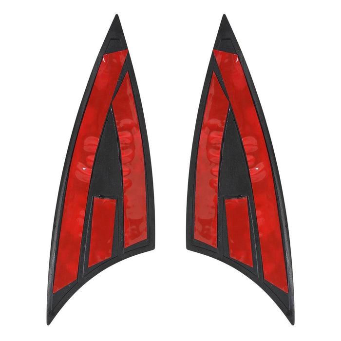 GP Kompozit Couvercle de carénage latéral noir compatible pour Honda Dio 2021-2023