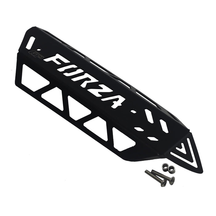 GP Kompozit Exhaust Guard Cover Black Compatible For Honda Forza 250 / Forza 300 / NSS300  2018-2020