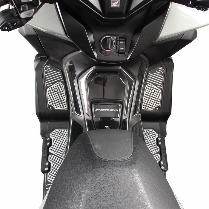 GP Kompozit Marchepied en aluminium compatible pour Honda Forza 250 / Forza 300 / Forza 350 / NSS300 / NSS350 2018-2023