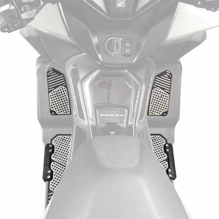 GP Kompozit Marchepied en aluminium compatible pour Honda Forza 250 / Forza 300 / Forza 350 / NSS300 / NSS350 2018-2023