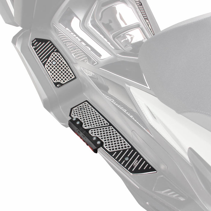 GP Kompozit Marchepied en aluminium compatible pour Honda Forza 250 / Forza 300 / Forza 350 / NSS300 / NSS350 2018-2023
