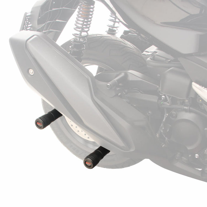 GP Kompozit Exhaust Crash Frame Slider Black Compatible For Honda Forza 250 / Forza 300 / Forza 350 / NSS300 / NSS350  2018-2025