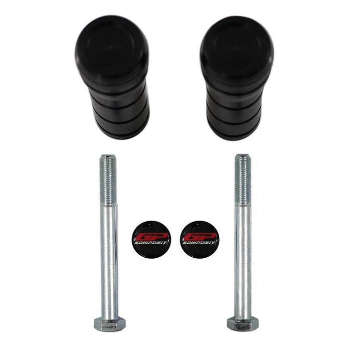 GP Kompozit Exhaust Crash Frame Slider Black Compatible For Honda Forza 250 / Forza 300 / Forza 350 / NSS300 / NSS350  2018-2025